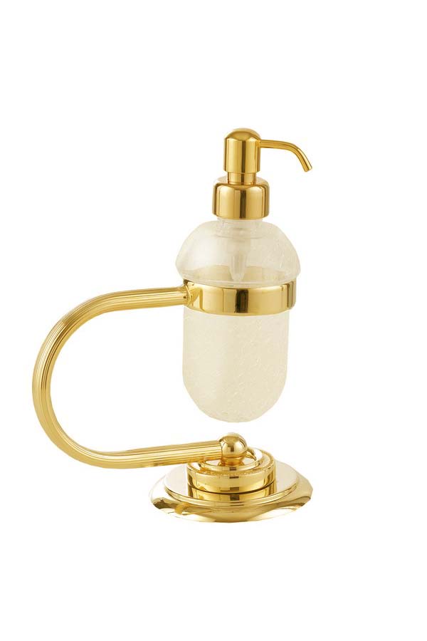 Диспенсер для жидкого мыла Boheme Murano 10909-G золото пластиковый сенсорный диспенсер для мыла и дезинфицирующих средств nv