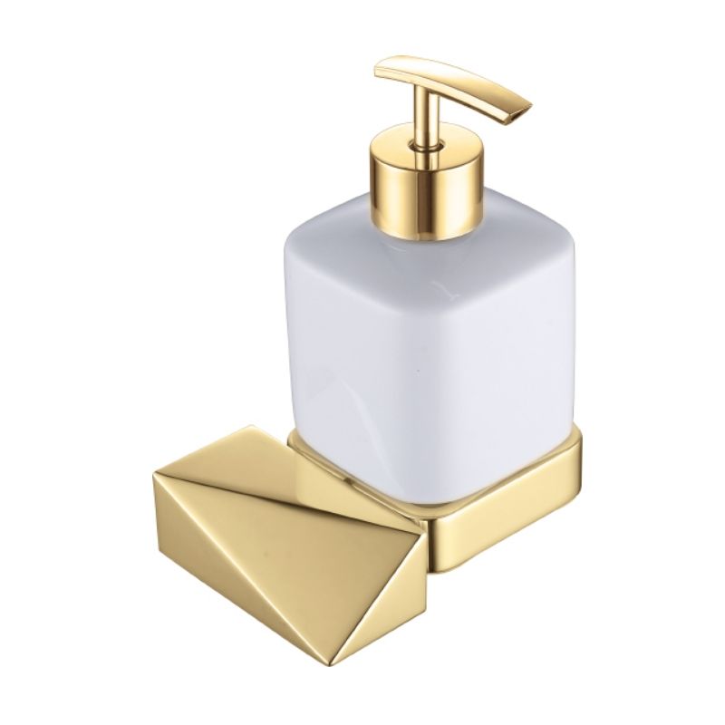 Диспенсер для жидкого мыла Boheme New Venturo 10317-G белый, золото