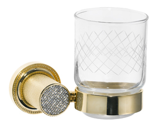 стакан настенный boheme royal cristal 10924 br бронза Стакан настенный Boheme Royal Cristal 10924-G золото