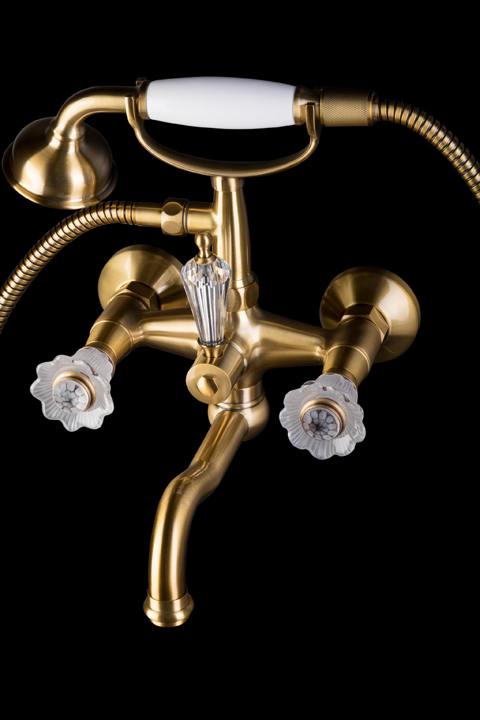 Смеситель для ванны и душа Boheme Camelia 313-Camelia бронза смеситель для душа bronze de luxe