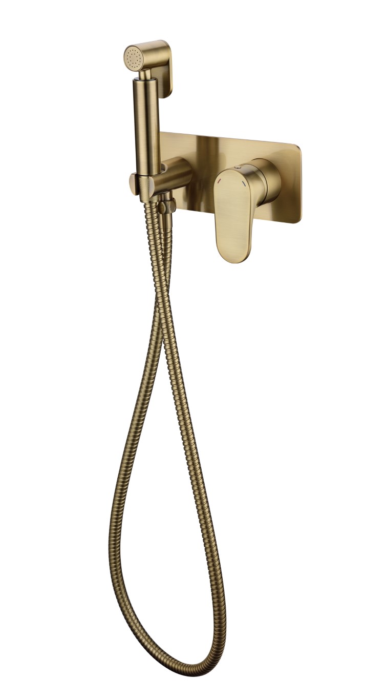 гигиенический душ со смесителем boheme spectre 457 g золото Гигиенический душ со смесителем Boheme Spectre 457-BR бронза