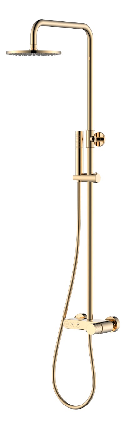 Душевая стойка Boheme Stick 128-GG золото gold diamond gold, с изливом для ванны