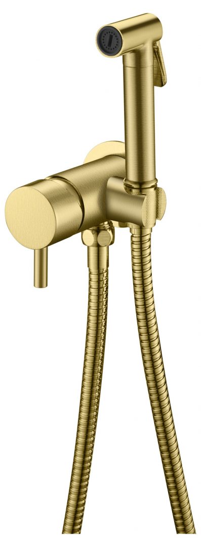 Гигиенический душ со смесителем Boheme Uno 467-MG матовое золото гигиенический душ со смесителем boheme