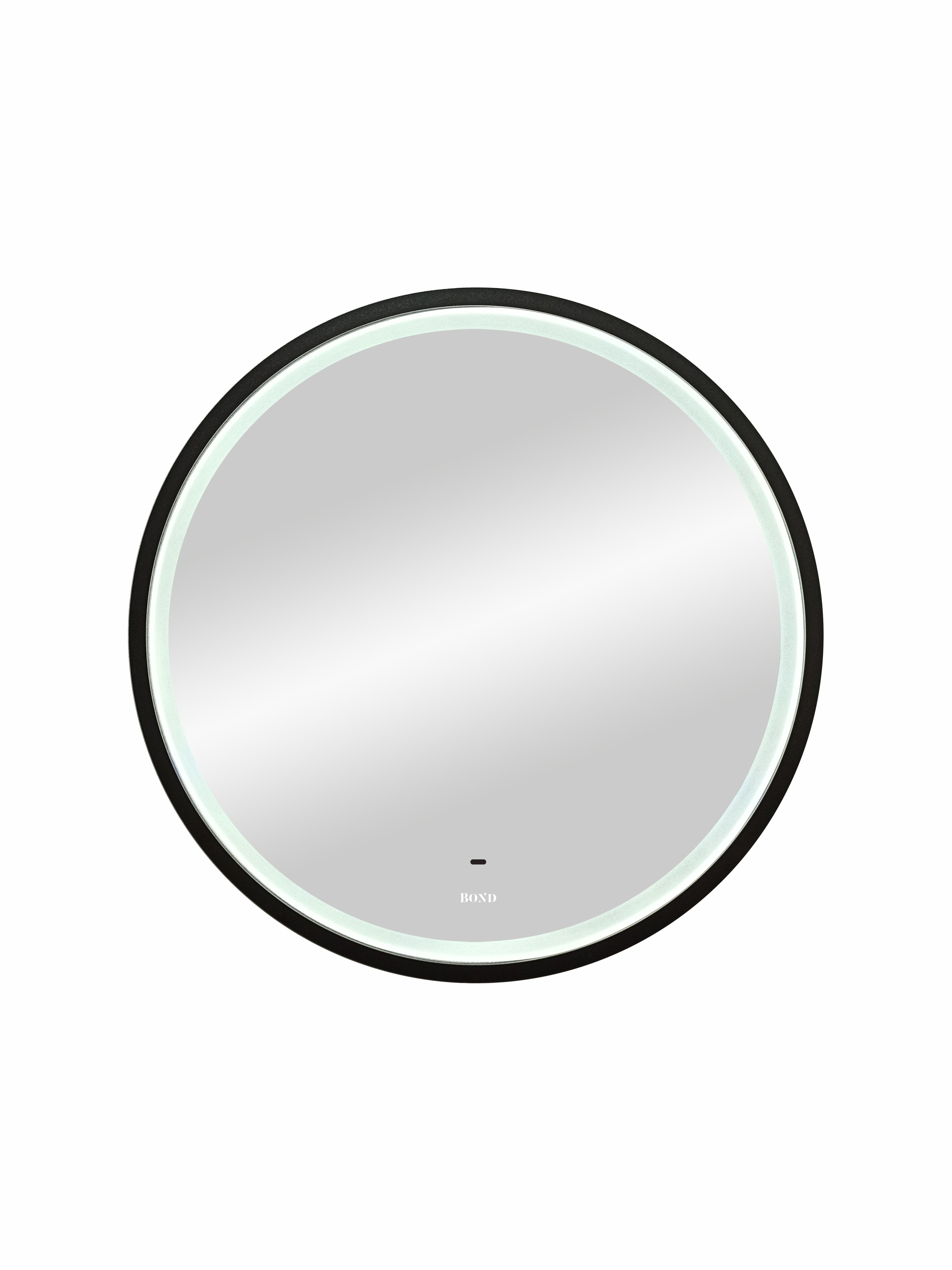 Зеркало с подсветкой BOND Circle 60 см  M60ZE-6060 черное лупа 6х d 6 5см с подсветкой