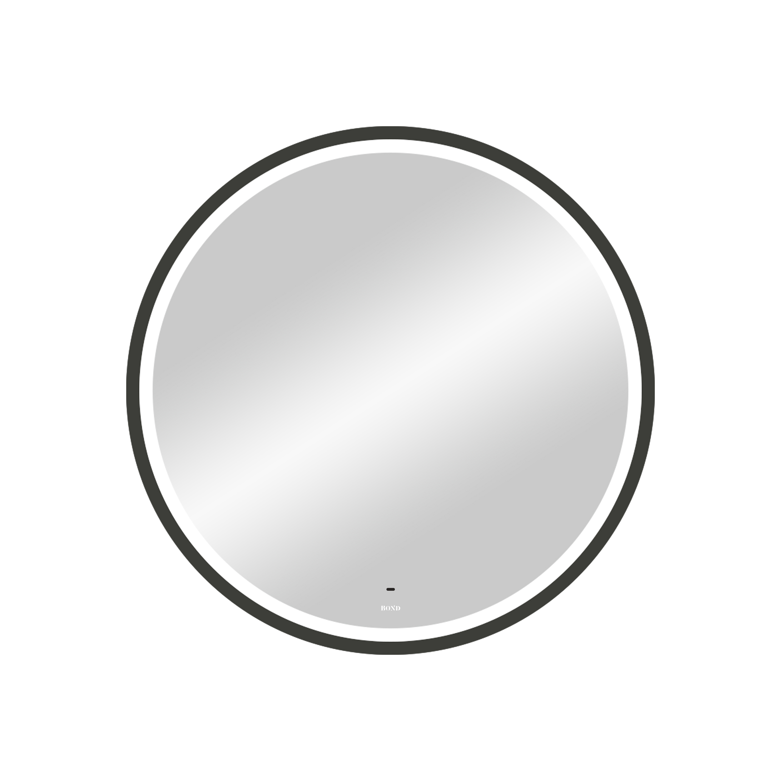 Зеркало с подсветкой BOND Circle 80 см M60ZE-8080 черное