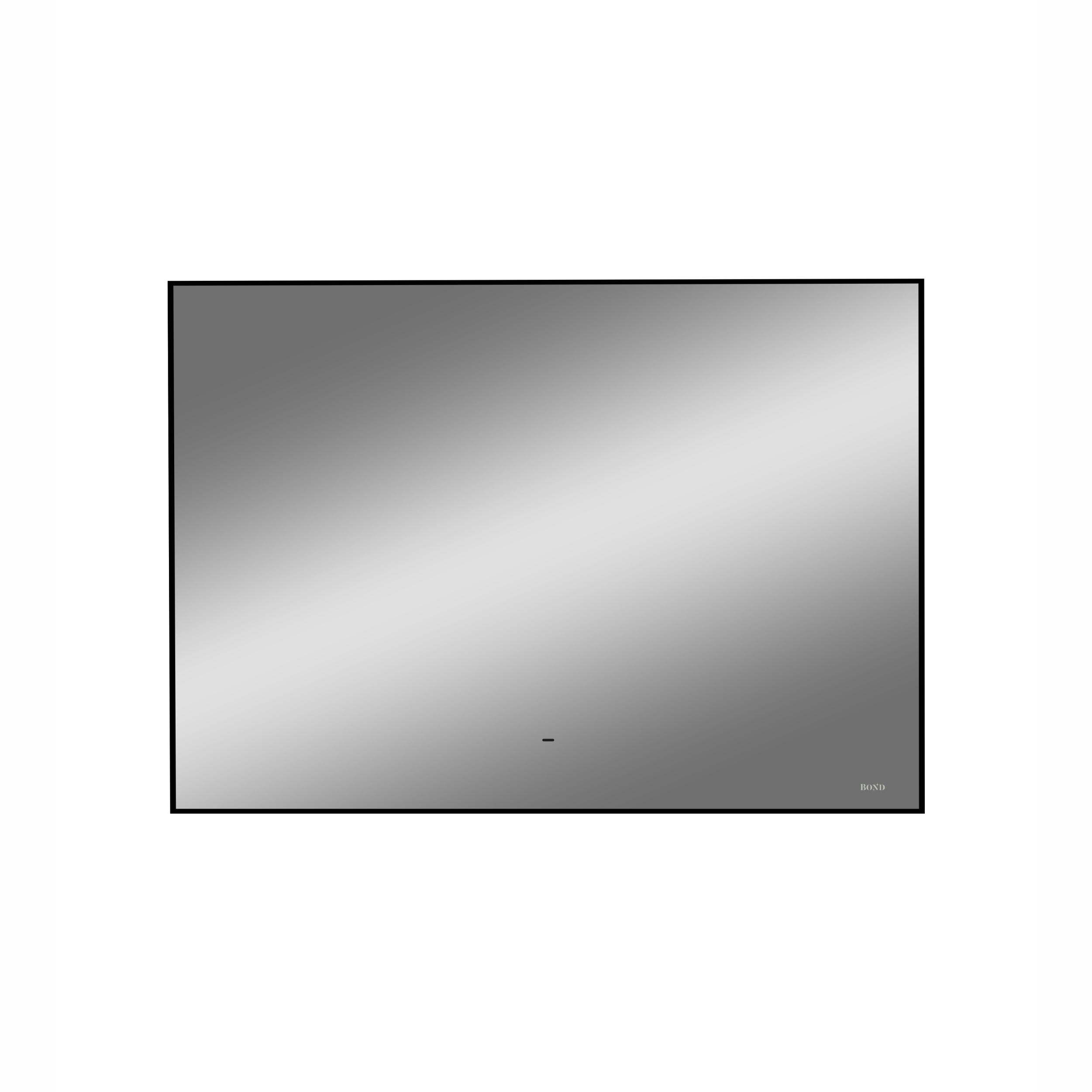 Зеркало с подсветкой BOND Cube 100 см M36ZE-10080 черное