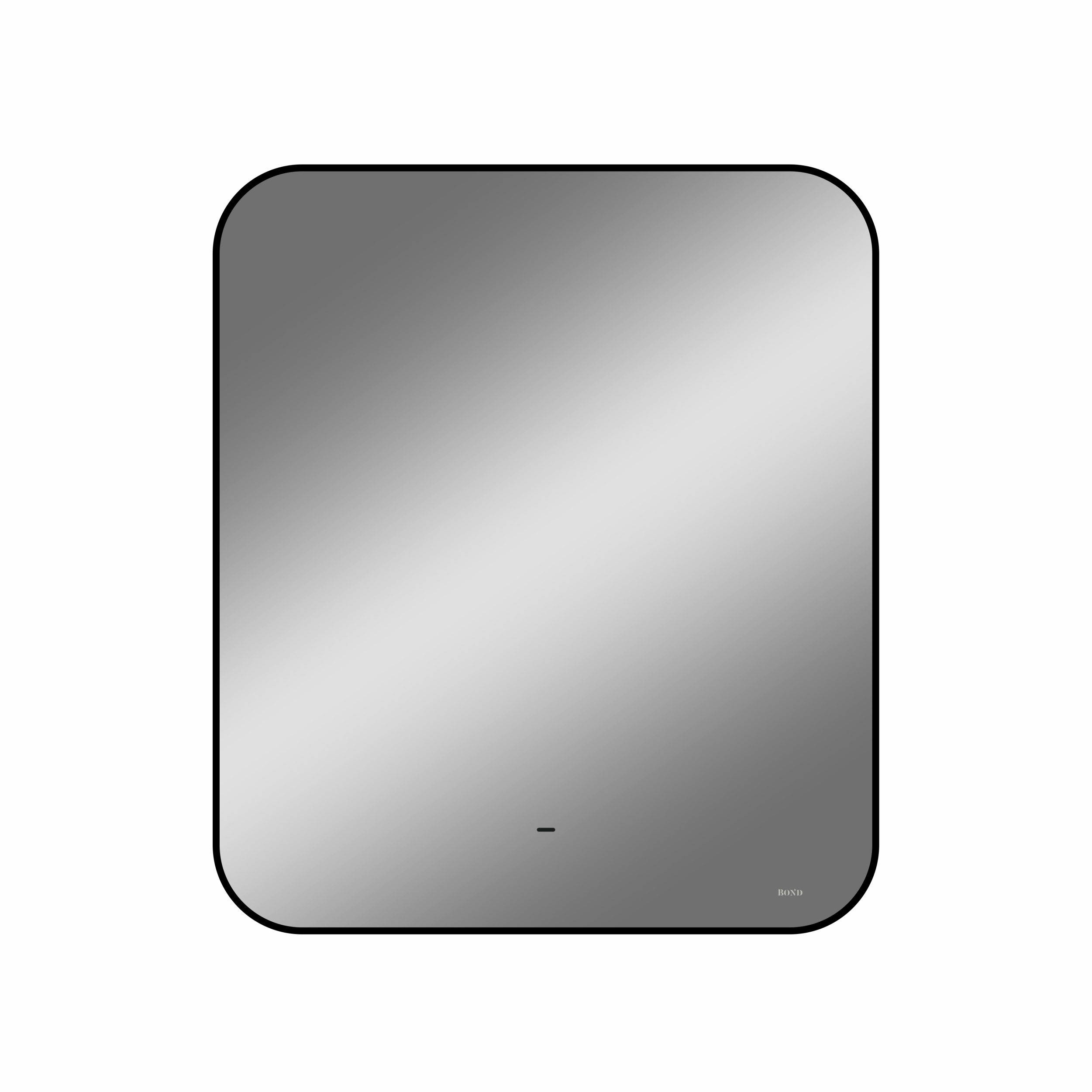 Зеркало с подсветкой Bond Loft 60 см M35ZE-6080 черное