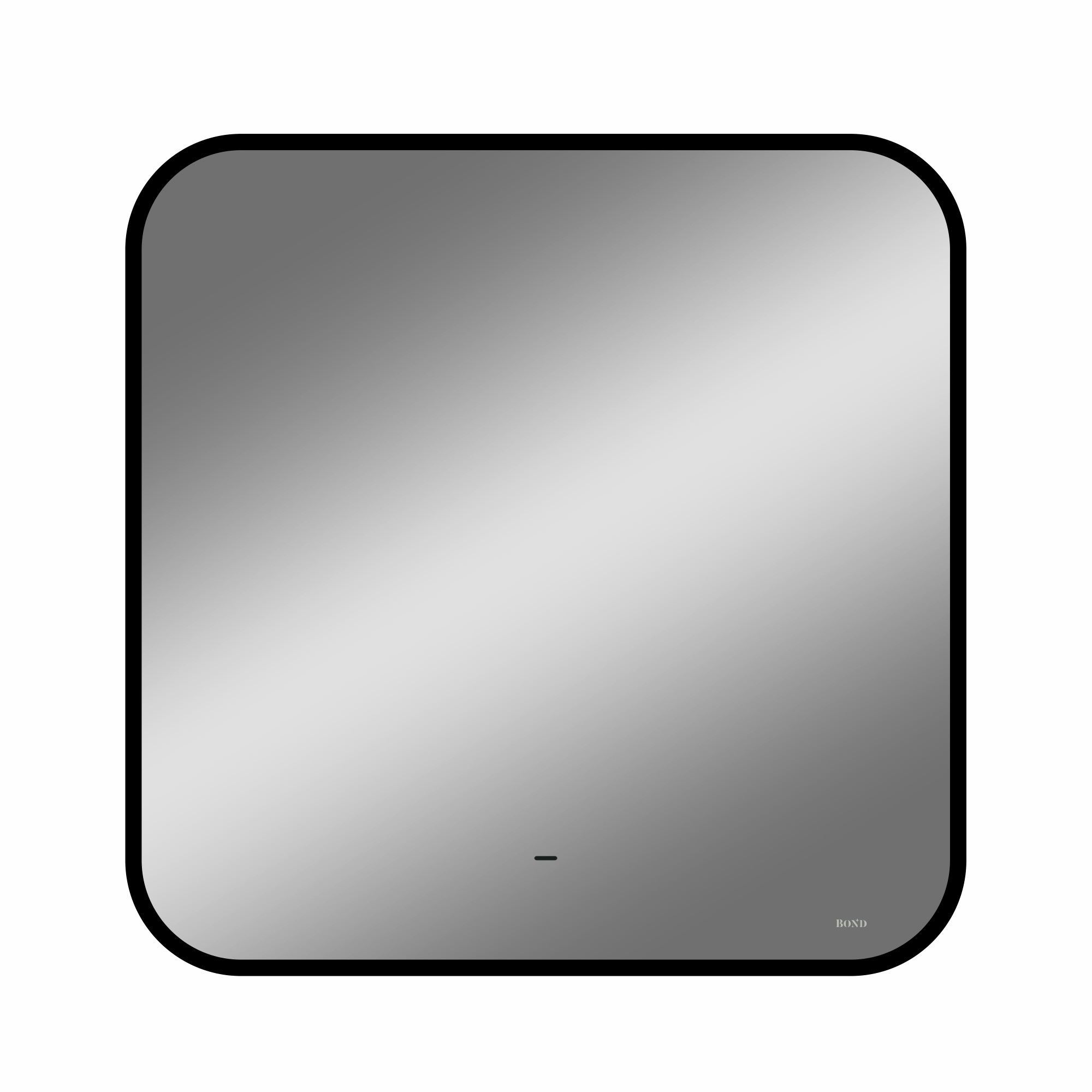 Зеркало с подсветкой Bond Loft 80 см M35ZE-8080 черное