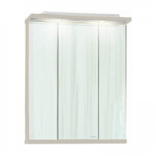 Зеркальный шкаф Бриклаер Бали 75 светлая лиственница/белый глянец