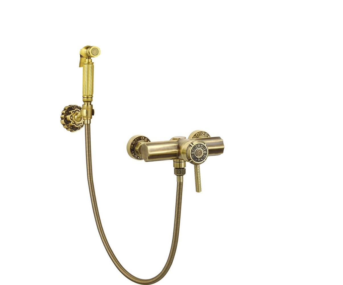 Гигиенический душ + настенный держатель Bronze de Luxe 10133