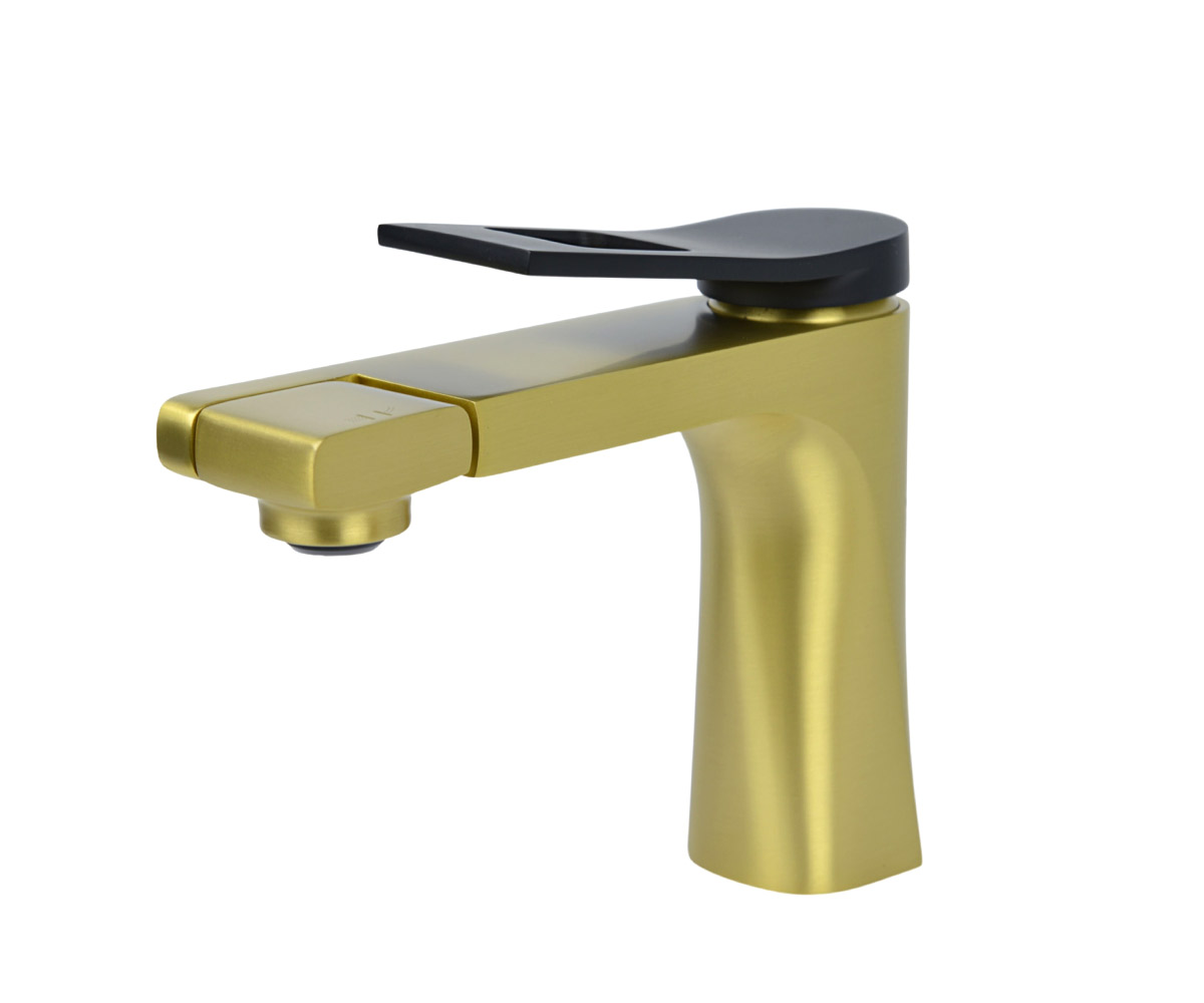 Смеситель универсальный Bronze de Luxe Element EL02XGB насадка-излив матовое золото черный смеситель для ванны zein z2494 излив 20 см кран букса 1 2