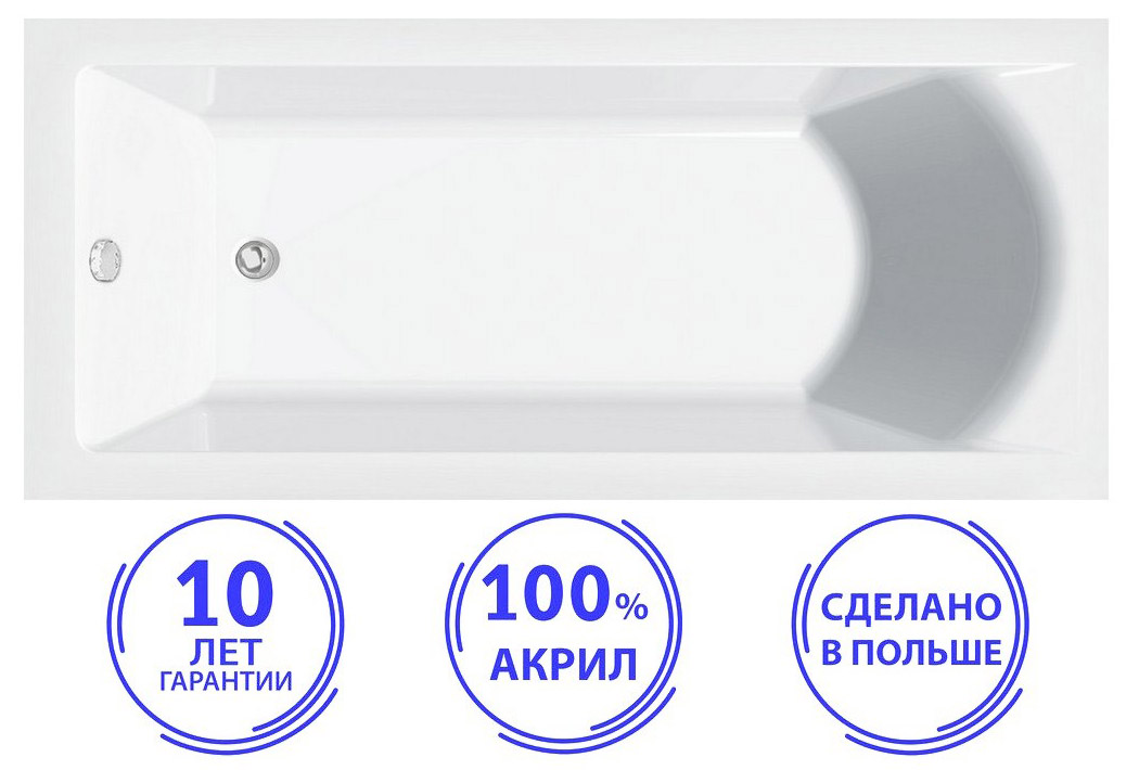 

Ванна акриловая C-bath Selena CBQ007004 180х80, Selena CBQ007004 180х80