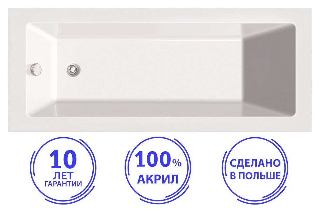 

Ванна акриловая C-bath Semela CBQ014002 180х80, Semela CBQ014002 180х80