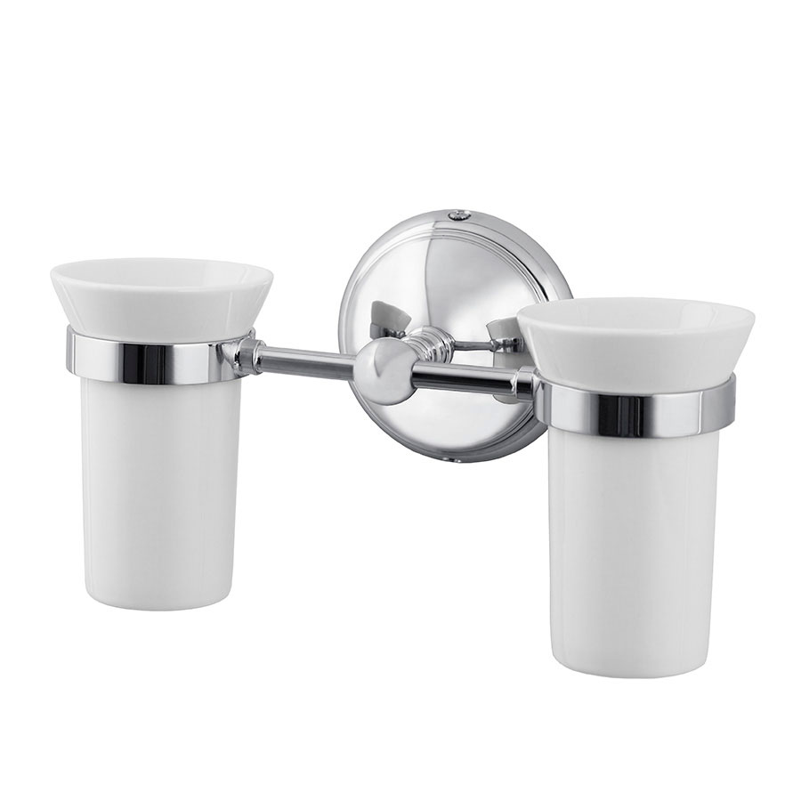 Двойной держатель для стаканов Caprigo Romano 7012B-VOT держатель туалетной бумаги fixsen