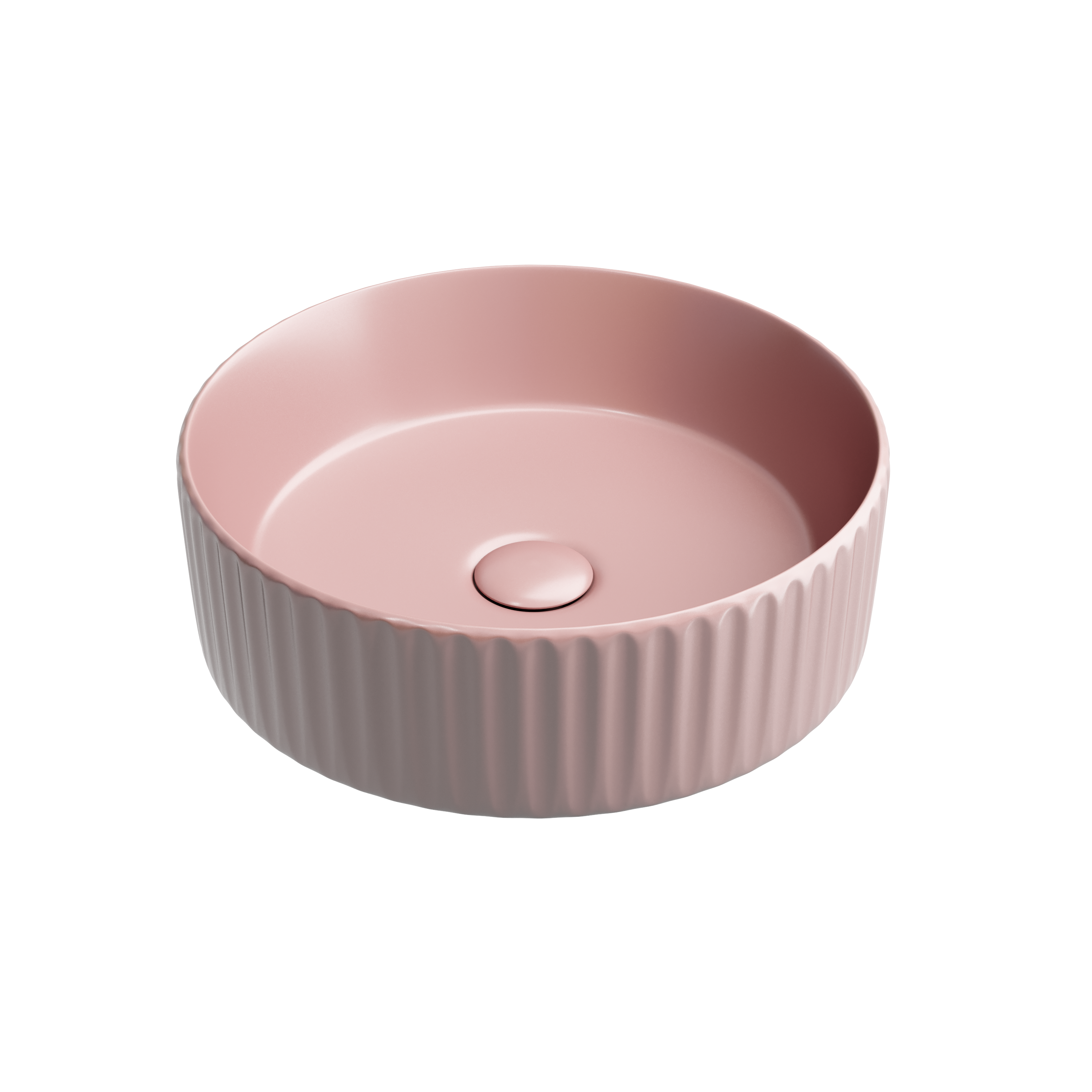 ваза стеклянная круглая qwerty irida 12x15 5 см розовая Накладная раковина Ceramica Nova Element 36 см CN6057MP розовая матовая