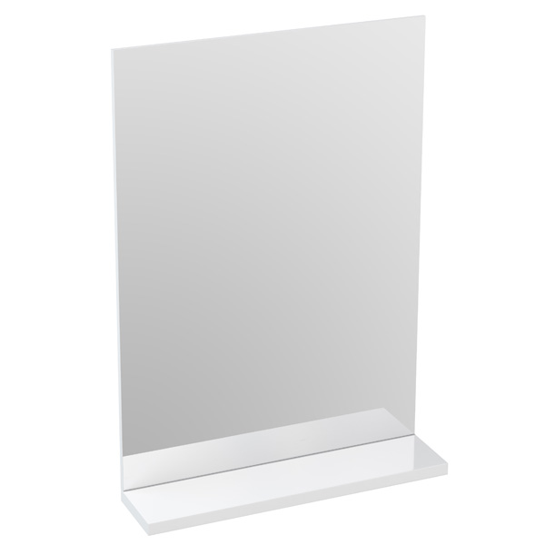 Зеркало с полкой Cersanit Melar 50 B-LU-MEL без подсветки прямоугольное универсальное белый