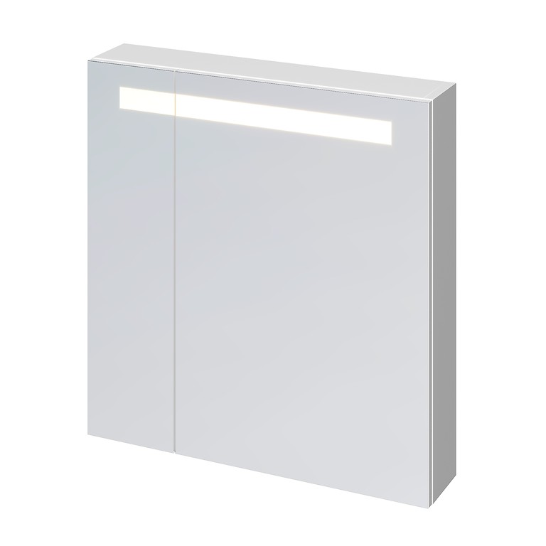 Зеркальный шкаф Cersanit Melar 70 LS-MEL70-Os  с подсветкой универсальный белый зеркальный шкаф cersanit