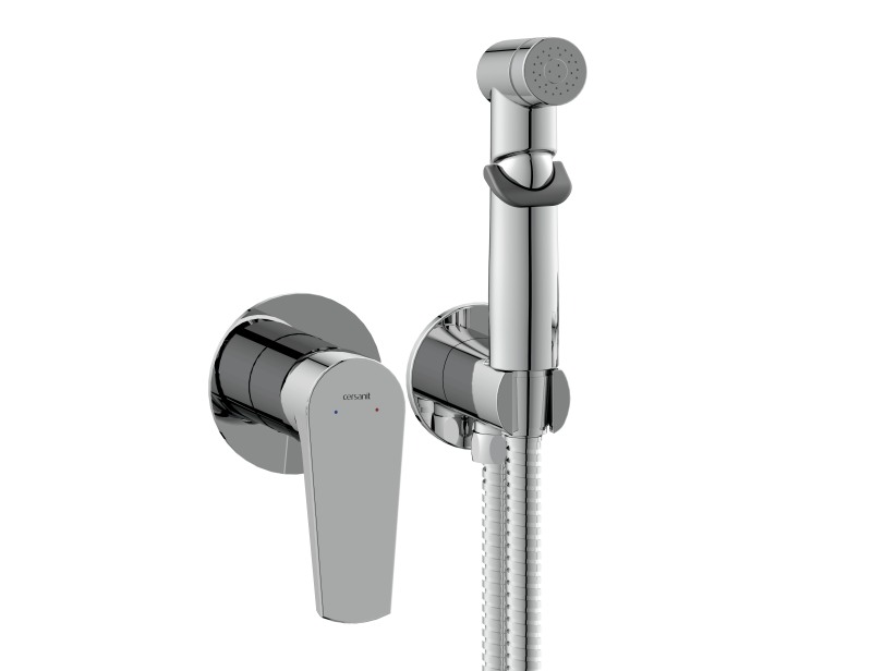 Гигиенический душ со смесителем Cersanit Moduo 64105 хром гигиенический душ со смесителем cersanit