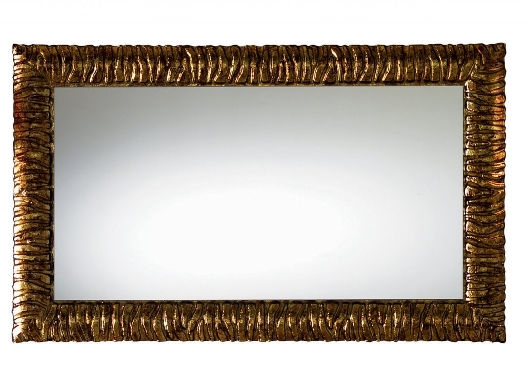 Зеркало Cezares Cavalli 120 см Noce/Foglia oro