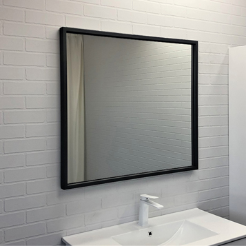 Зеркало Comforty Бредфорд 00-00009954 90 см, серый графит