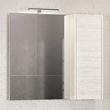Зеркало со шкафчиком Comforty Бремен 90 00004142374 зеркало для ванной comforty пион 60