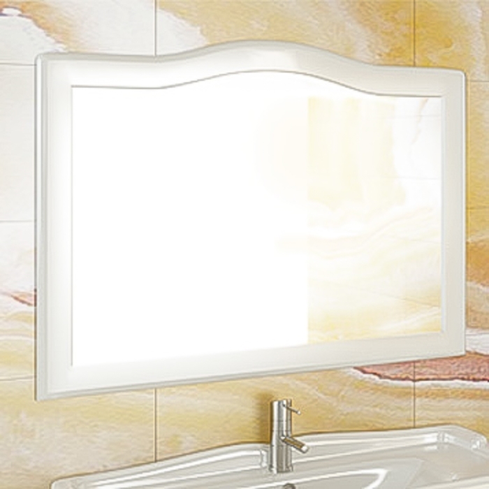 Зеркало Comforty Монако 120 белый 00003132225 зеркало для ванной comforty пион 60