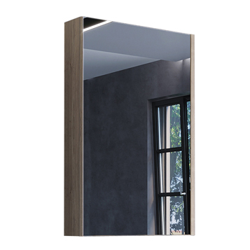 Зеркальный шкаф Comforty Порто 00-00009233 50 см, коричневый