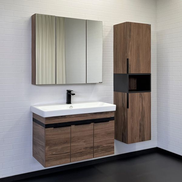 Мебель для ванных комнат Comforty Соло 90 тёмно-коричневый