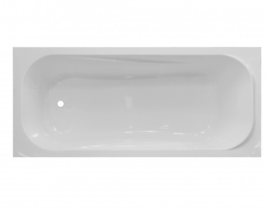 Ванна из литьевого мрамора Эстет Альфа 170x75 ФР-00001751, белая, пристенная