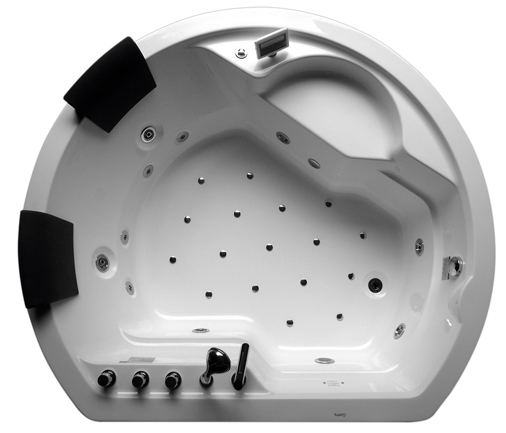 Ванна акриловая Gemy 183x162 G9063 K белая установка для проверки дизельных форсунок jtc