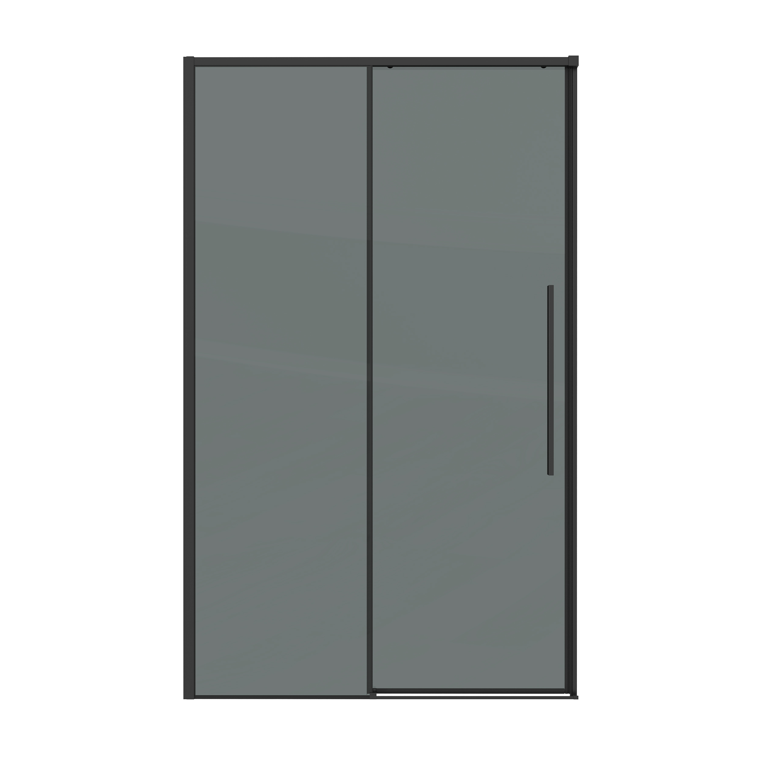 Душевая дверь Grossman Galaxy 140x195 100.K33.01.140.21.10 стекло тонированное, профиль черный матовый - фото 4