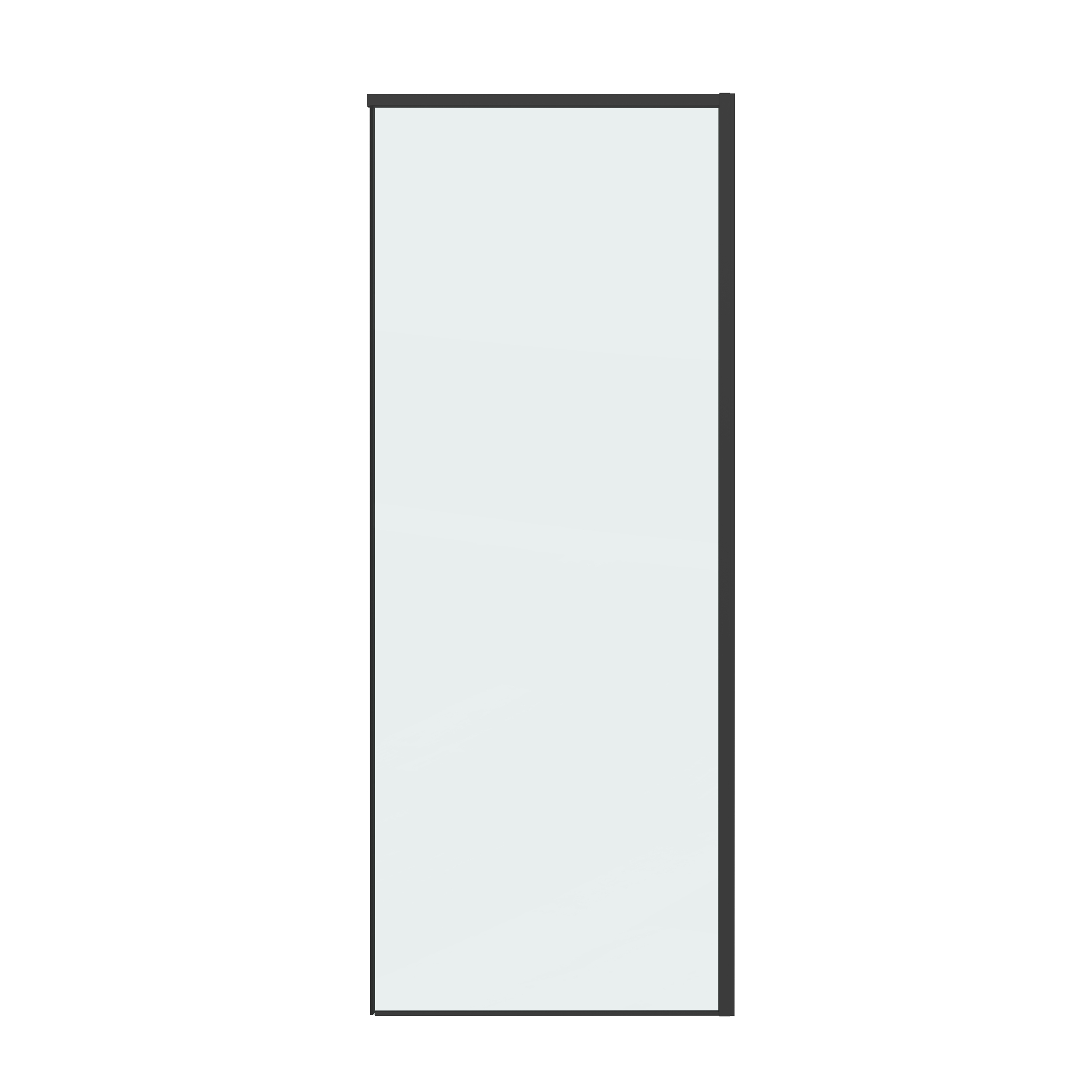 Боковая стенка Grossman Galaxy 80x195 200.K33.01.80.21.00 стекло прозрачное, профиль черный матовый