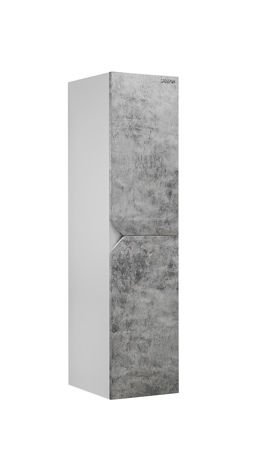 пенал grossman талис 35х150 бетон пайн серый 303507 Пенал Grossman Инлайн 303505 универсальный, белый, бетон