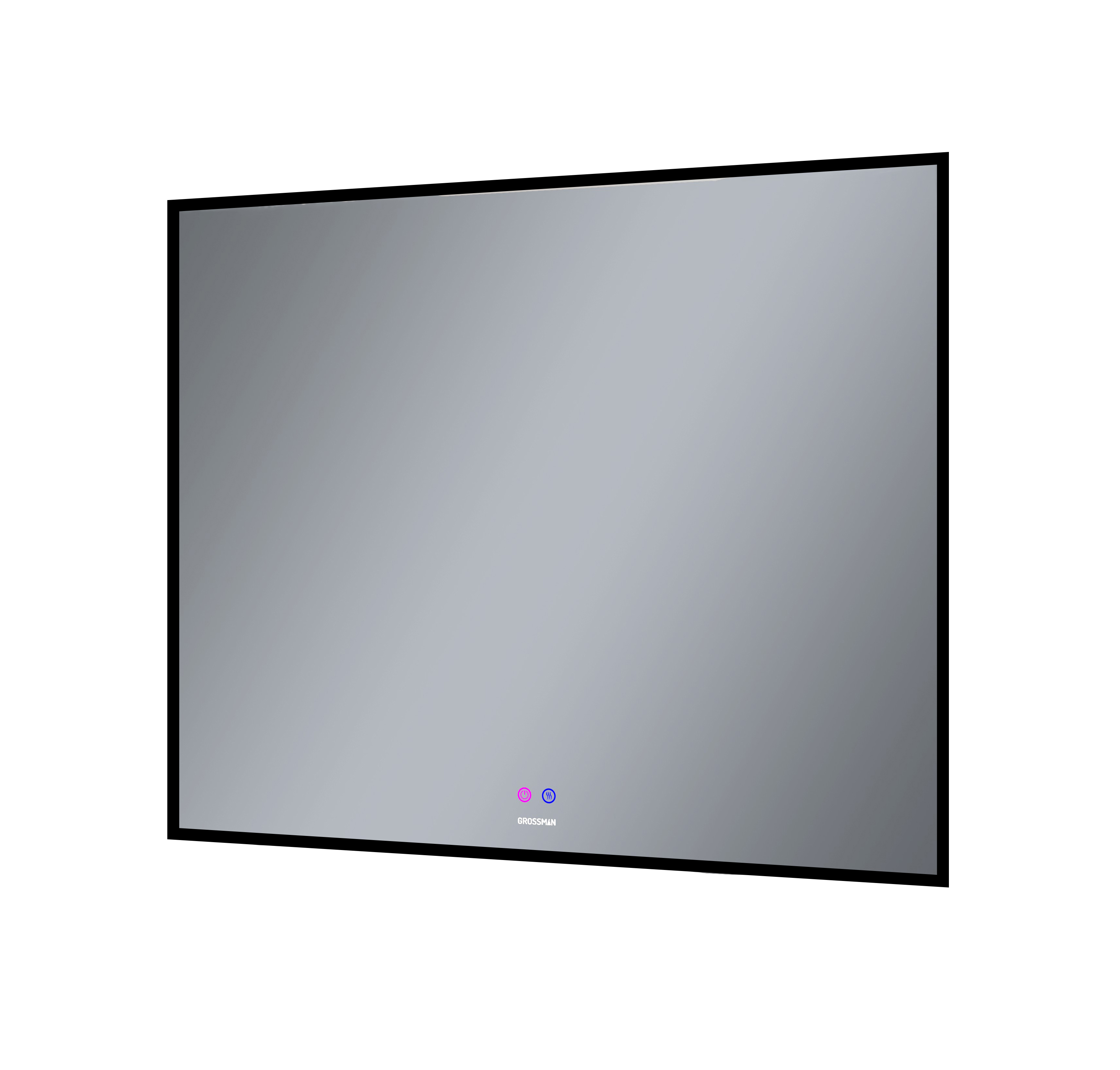 Зеркало с подсветкой Grossman PRAGMA-норма BLACK 90x80 1890802 черное