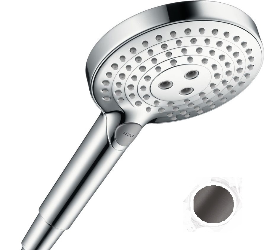 Лейка для душа Hansgrohe Raindance Select S 26530340черный хром насадка лейка на кран для ванной комнаты bikson