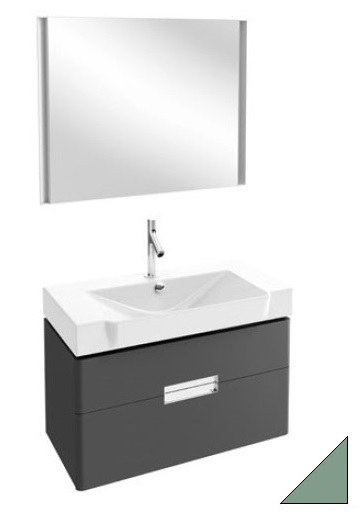 Мебель для ванной комнаты Jacob Delafon EB1135-G95 Reve 57 см., для раковин Е4802, 2 ящика (оливковый блестящий), подвесная