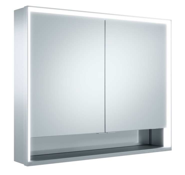 Зеркальный шкаф с подсветкой Keuco Royal Lumos 90 см 14303171301 серебро