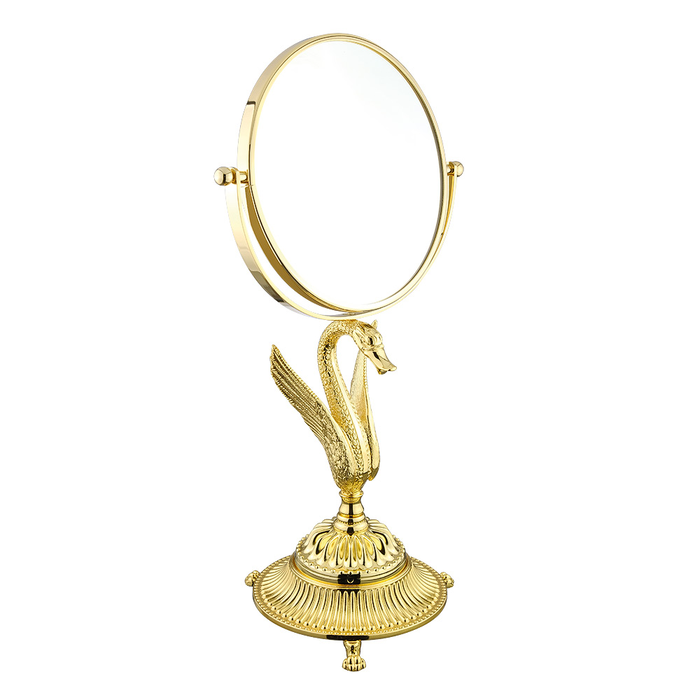 Зеркало оптическое Migliore Luxor 26129 настольное, золото настольное косметическое зеркало vanstore