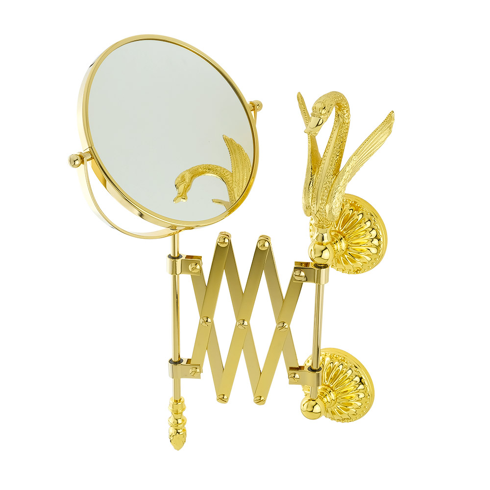 Зеркало оптическое Migliore Luxor 26130 настенное, золото зеркало косметическое настенное two dolfins увеличительное 17 см