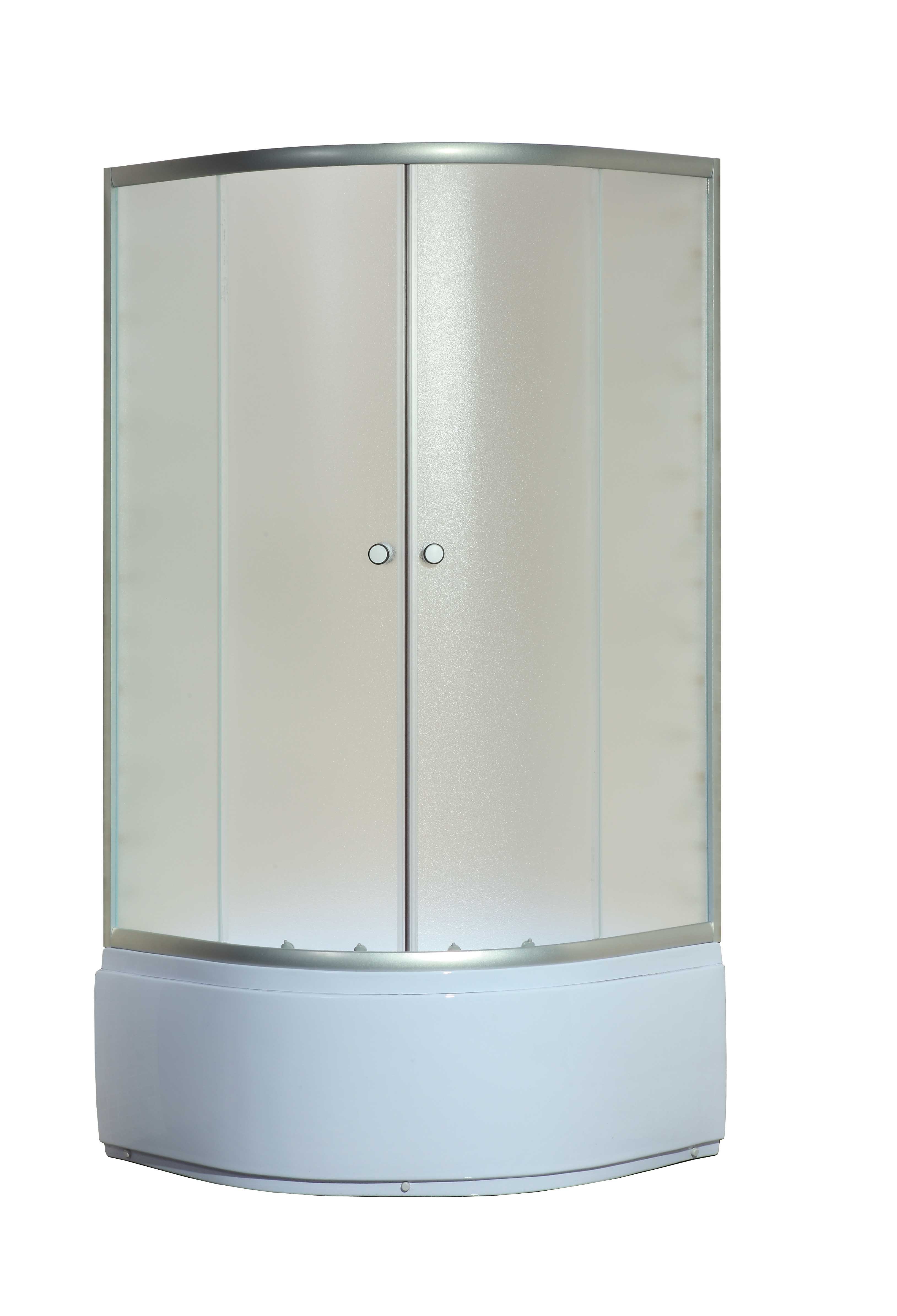 Душевой уголок Niagara Eco 80x80 NG-005-14 с поддоном, профиль хром, матовое стекло сушилка для посуды с поддоном 2 х ярусная 24×40×38 см белый