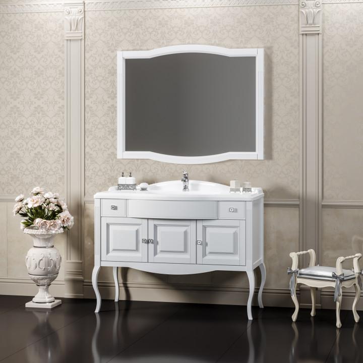 Мебель для ванной Opadiris Лаура 100 белая без патины