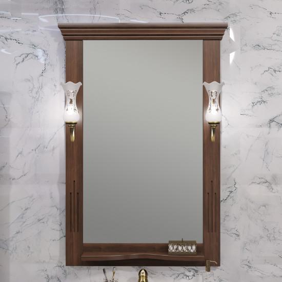 зеркало для ванной opadiris риспекто 95 белый матовый Зеркало Opadiris Риспекто 65 см 00-00007058 орех антикварный