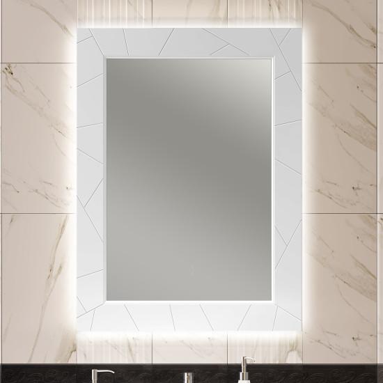 Зеркало с подсветкой Opadiris Луиджи 70 см 00-00006551 белое матовое