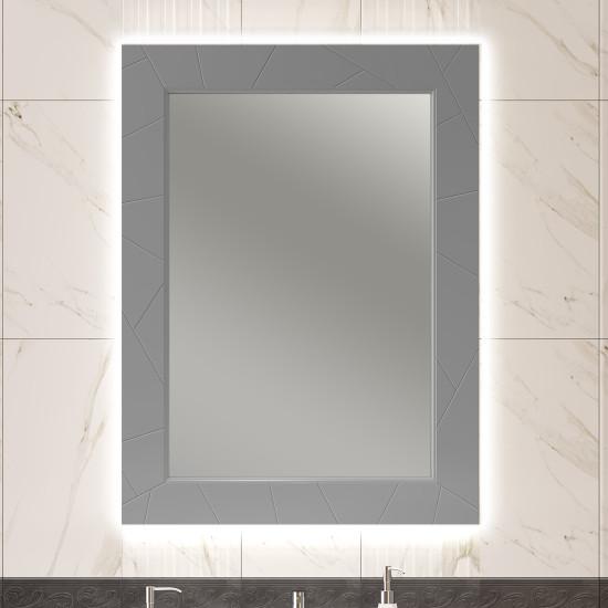 Зеркало с подсветкой Opadiris Луиджи 70 см 00-00006553 серое матовое