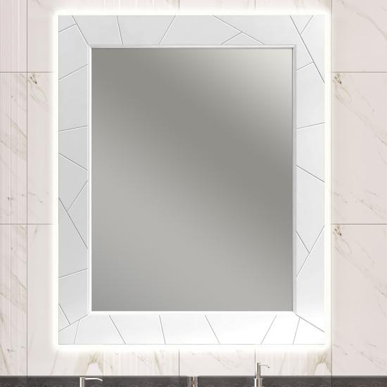 Зеркало с подсветкой Opadiris Луиджи 80 см 00-00006554 белое матовое
