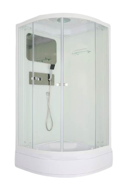 Душевая кабина Parly Bianco 85х85 BMM86 стекло прозрачное, профиль белый туалет средний с сеткой 36 х 26 х 6 5 см белый