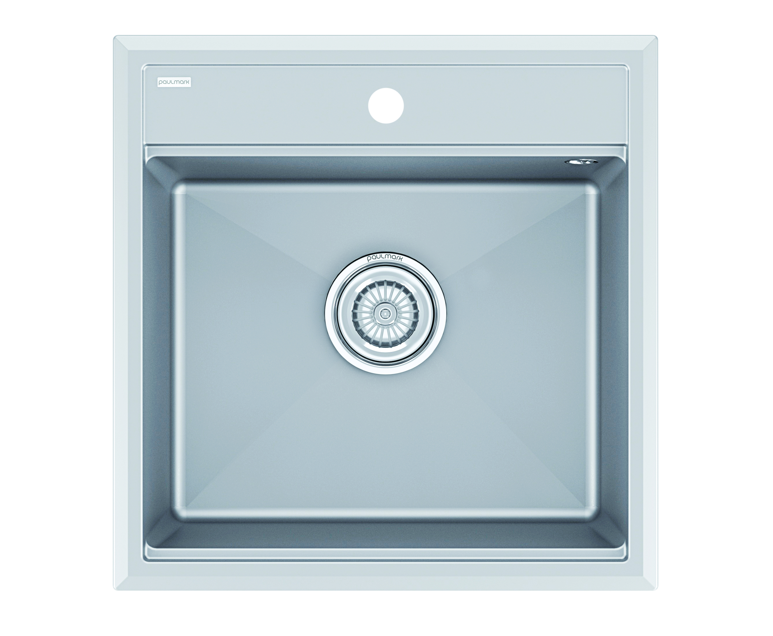 Кухонная мойка Paulmark Stepia-500 50 см PM115051-GRM серый металлик