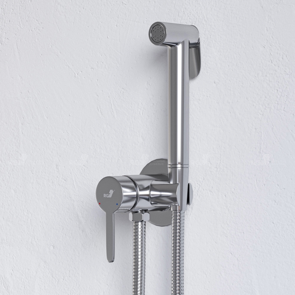 Смеситель для унитаза с гигиеническим душем RGW Shower Panels 511408206-01 хром - фото 1