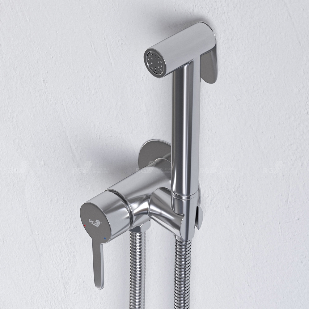 Смеситель для унитаза с гигиеническим душем RGW Shower Panels 511408206-01 хром - фото 2