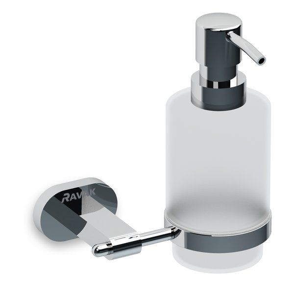 Диспенсер Ravak Дозатор для жидкого мыла  (стекло) CR 231 диспенсер для антисептика жидкого мыла сенсорный 380 мл на батарейках серебристый